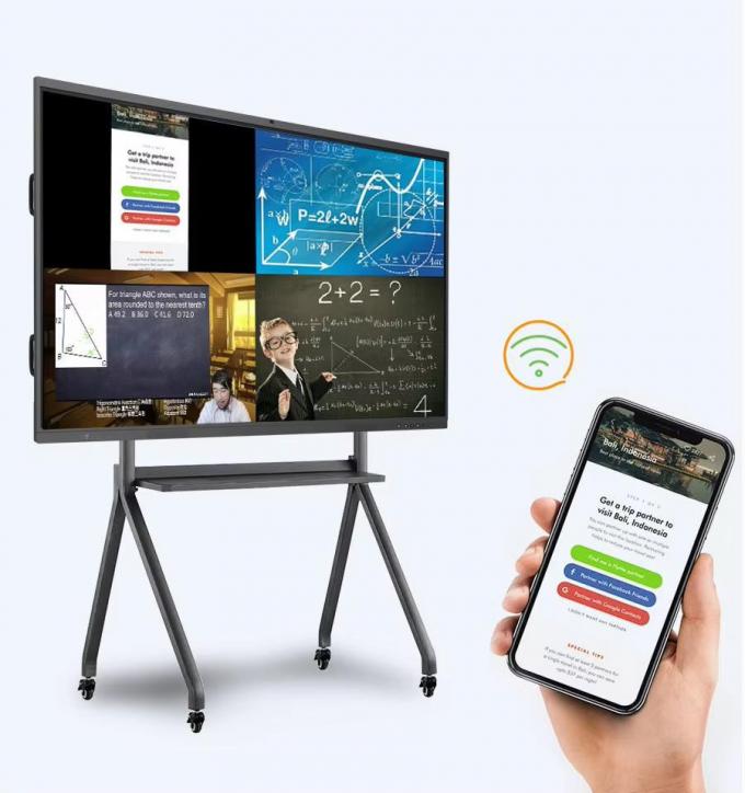86 Inch Smart Interactive Touch Screen Whiteboard, Movable And Wall ...
