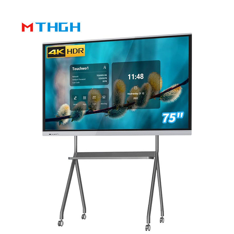 75 Inch 4K HD Conference Room Interactive Whiteboard Interactive Touch ...