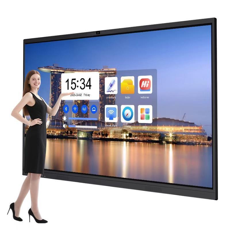 All in One Interactive Touchscreen Smart Whiteboard 4K UHD Wall Mount ...