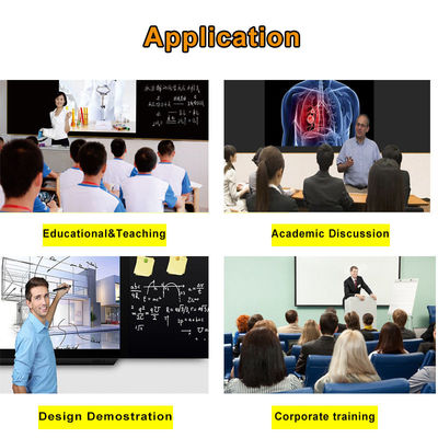 Intelligent Digital Blackboard Wireless 85 Inch Dual System Teaching Solution