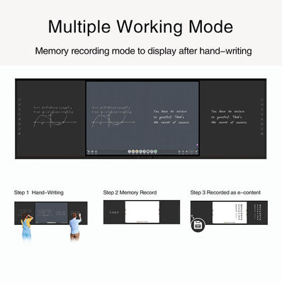 75 Inch LED Smart Blackboard For Teaching School Interactive 350 Cd/㎡