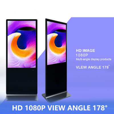Indoor Floor Standing Digital Display With 8GB 16GB Storage Capacity