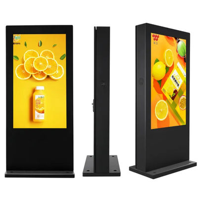 Customized Black Outdoor Digital Signage Display With 32 Inch 43 Inch 75 Inch