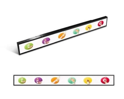Wall Mounted Stretched Bar LCD Display 65 Inch For Advertising
