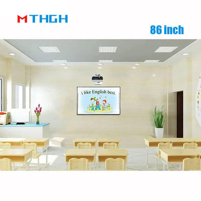 Teaching Interactive Smart Whiteboard 86 Inch 20 Dots Or 40 Points ODM