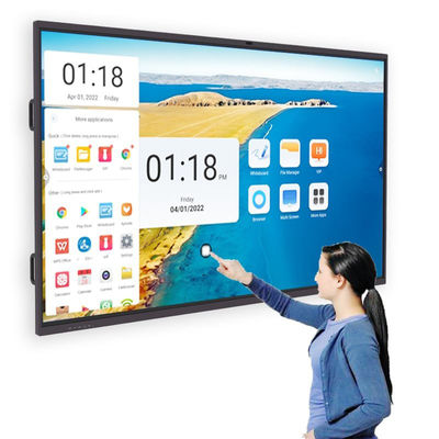 110 Inch Infrared Interactive Touch Screen Whiteboard 40 Point Instant Response