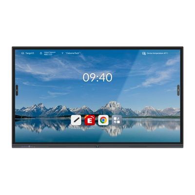 65 Inch Black Frame Interactive Touch Screen Whiteboard With 1x10W Speakers