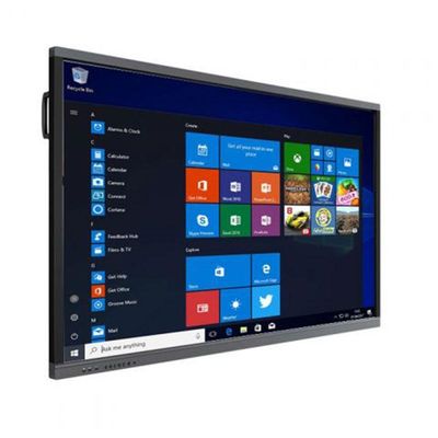 75 Inch Interactive Touch Screen Whiteboard With Quad Core Processor And 10W Speakers