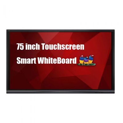 75 Inch Interactive Touch Screen 4G/8G/16G/32G/64G/128G/512G Optional Quad Core Processor