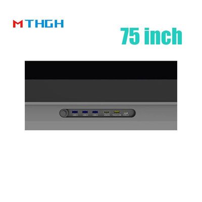 75 Inch Interactive Touch Screen Display Smart Blackboard LED Panel 500cd/M2 School Education