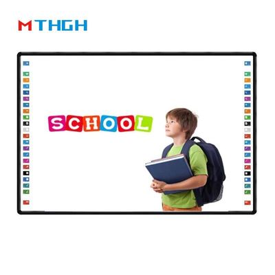 83 Inch Smart Interactive White Board With Infrared Touch Technology And Black Writing Color