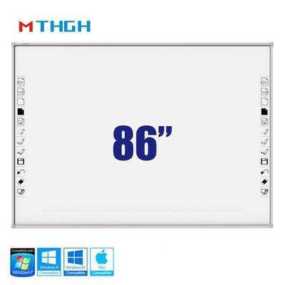 86 Inch Tempered Glass Smart Whiteboard With WiFi Bluetooth USB Connectivity For School Supermarket