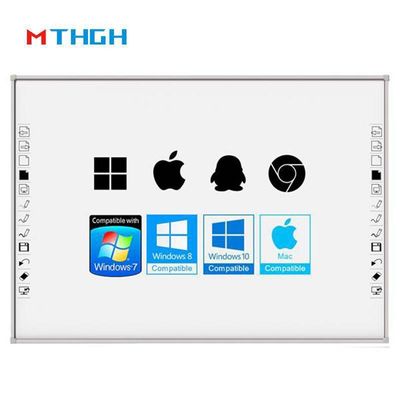 96 Inch Classroom Digital Whiteboard 10 Point Touch Smart Interactive Display