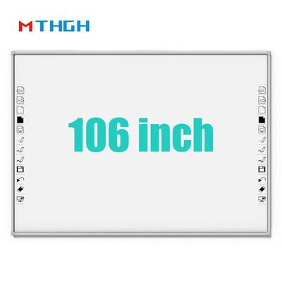 106 Inch Electromagnetic Touch Smart Whiteboard 3840X2160 Screen Resolution For School Interaction