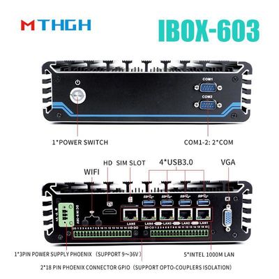 Industrial Mini PC IBOX-603 Plus With Intel Core I5 6200U Processor