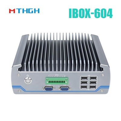 Fanless Industrial PC IBOX-604 Intel Core I5 6500T SSD HDMI Windows/Linux