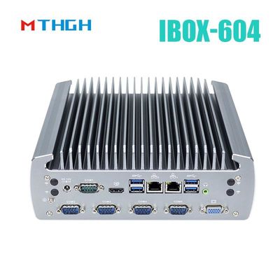 Fanless Industrial PC IBOX-604 Intel Core I5 6500T SSD HDMI Windows/Linux