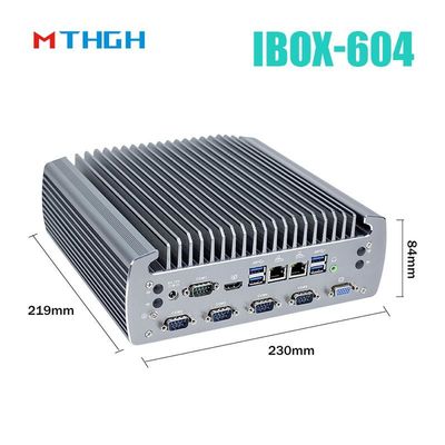 Fanless Industrial PC IBOX-604 Intel Core I5 6500T SSD HDMI Windows/Linux