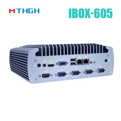 Intel Core I5-8500T Aluminum Chassis Mini PC ,Fanless Industrial PC IBOX-605