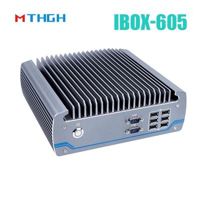 Intel Core I5-8500T Aluminum Chassis Mini PC ,Fanless Industrial PC IBOX-605
