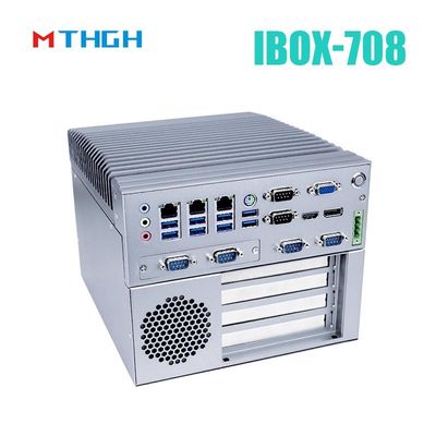 IBOX-708 SSD Intel Core I5 6500T Industrial Mini PC All Aluminum Chassis -20℃~60℃ Temp