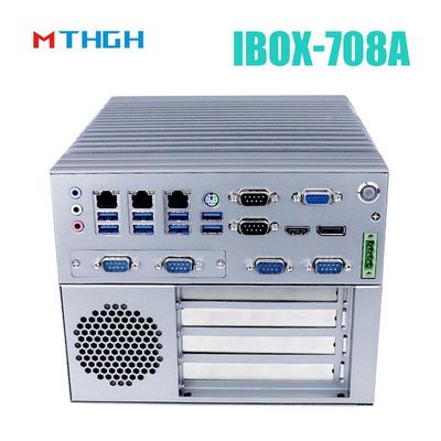 I3 6100T Quad Core Fanless Industrial Mini PC With 12V DC Power Supply And 64G SSD