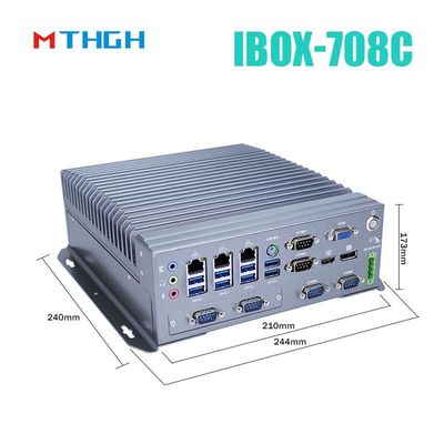 IBOX-708C Industrial Mini PC Support HDMI/DP/VGA 6*COM 8*USB3.0
