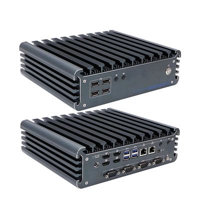 IBOX-3226 Quad Core Refresh Fanless Industrial Mini PC CE CCC FCC Class A RoHS 2.64KG