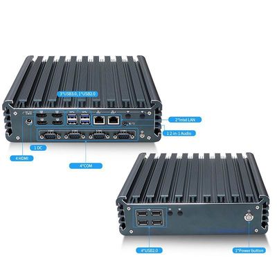 IBOX-3226 Quad Core Refresh Fanless Industrial Mini PC CE CCC FCC Class A RoHS 2.64KG