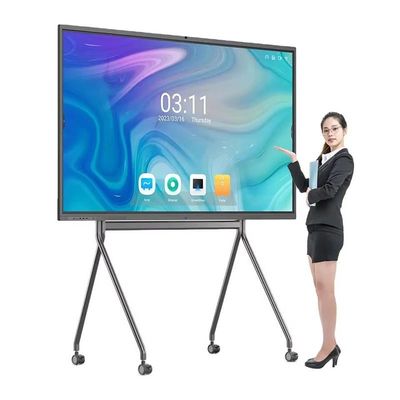 110 Inch Conference Classroom All-In-One Touch Screen Whiteboard 350cd/M2 Brightness