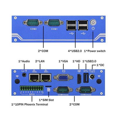 Nano Titanium Gray Industrial Mini PC N11 DC 12V Input 2XIntel I210-AT/I211-AT 1000M