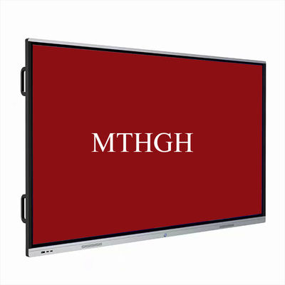 75 Inch Interactive Touch Screen Whiteboard 4K Display Brightness ≥350cd/m² Response ≤8ms