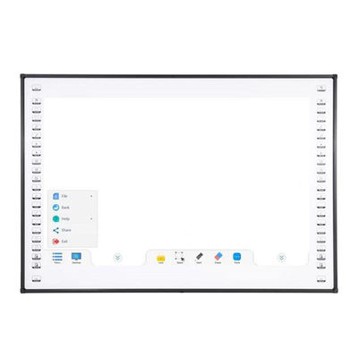 83 Inch Smart Interactive White Board With Infrared Touch Technology And Black Writing Color