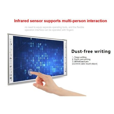 86 Inch 20 Points Infrared Touch Screen Electronic Interactive Whiteboard Smart Digital Board For School