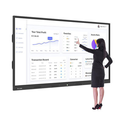Multi-Touch IR / Capacitive Touch Screen Presentation Board With 400cd/M2 Brightness