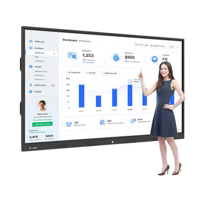 Multi-Touch IR / Capacitive Touch Screen Presentation Board With 400cd/M2 Brightness