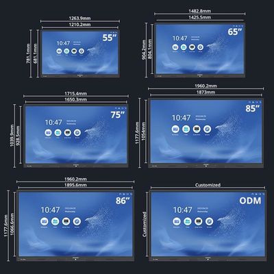 Smart Education Multi-touch Interactive Whiteboard with 20 Touch Points and 1200 1 Contrast