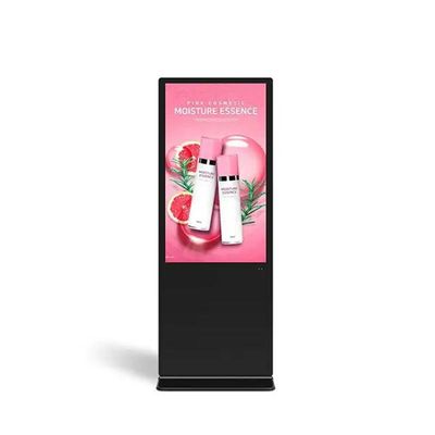 49 Inch Floor Standing Digital Display , Free Standing Digital Signage With Wall Mounting Options