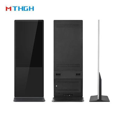49 Inch Floor Standing Digital Display , Free Standing Digital Signage With Wall Mounting Options