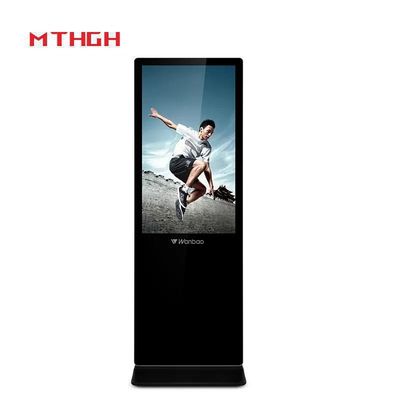 49 Inch Floor Standing Digital Signage Display 8GB/16GB Storage For Your Business