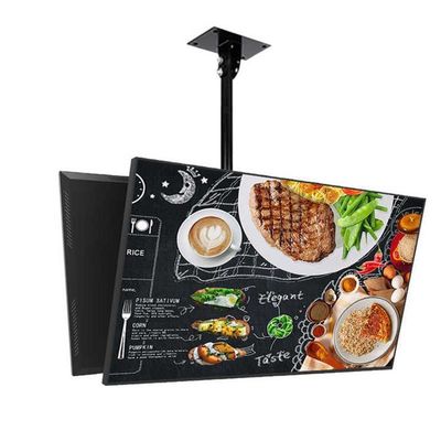 Restaurant Electronic Digital Signage 49 Inch Hanging Wall Mounted Digital Display With 3840x2160 Resolution