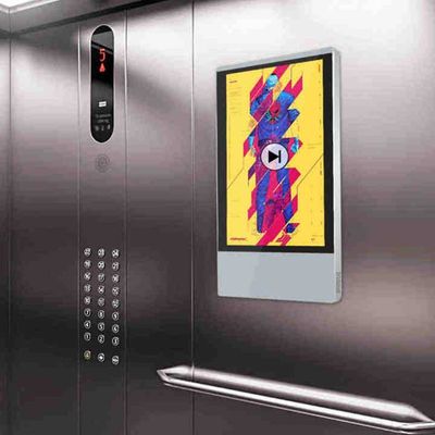 Indoor Elevator Media Wall Mounted Digital Advertising Screen For Customizable Advertising Display
