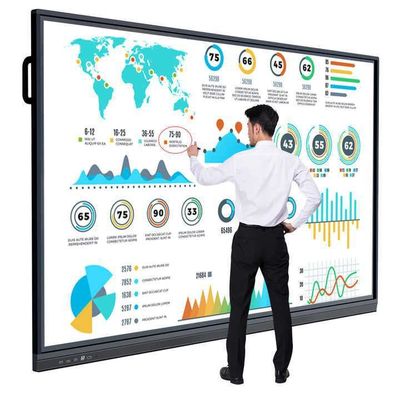Interactive Whiteboard For School Classroom Touch Screen Presentation Board With Life Time ≥50000 Hours And Easy Installation