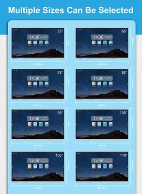 Interactive Whiteboard For School Classroom Touch Screen Presentation Board With Life Time ≥50000 Hours And Easy Installation