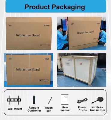 Interactive Whiteboard For School Classroom Touch Screen Presentation Board With Life Time ≥50000 Hours And Easy Installation