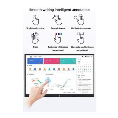Interactive Touch Whiteboard Ultimate Presentation With HDMI I/O And OPS PC I9 Connectivity Solution