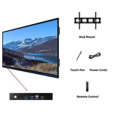 Interactive Touch Whiteboard Ultimate Presentation With HDMI I/O And OPS PC I9 Connectivity Solution