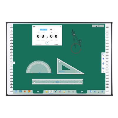 120 Inch 10 Point Touch Screen Teaching Board Wall Mounted With Hotkeys