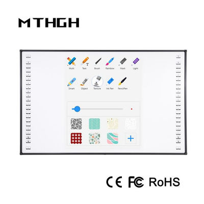 86 Inch Intelligent Infrared Touch Technology Interactive Whiteboard 3840X2160 Resolution