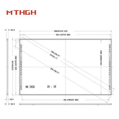 96 Inch Interactive Whiteboard Easy Collaboration Smart Digital Whiteboard Suitable For Schools